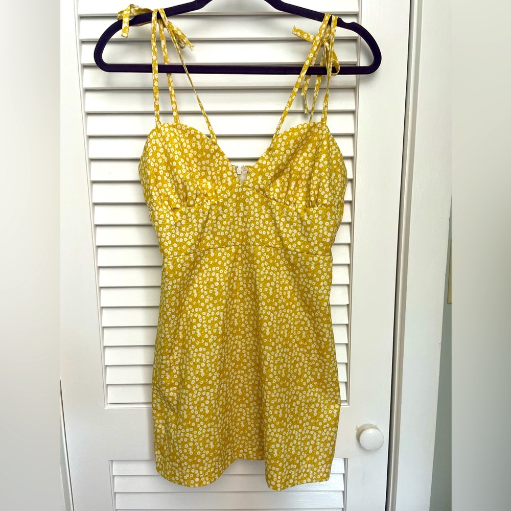 Yellow Floral Sundress